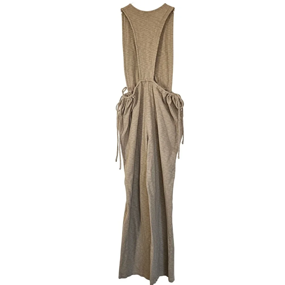 Free People‎ Let's Chill One Piece Jumpsuit in Ecru Tan Size XS Laggenlook
